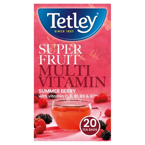 Tetley super fruits multivitamin summer berry
