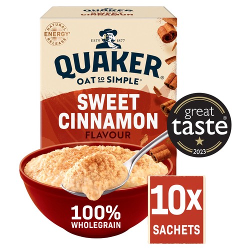 Quaker Oat So Simple Sweet Cinnamon Porridge Sachets
