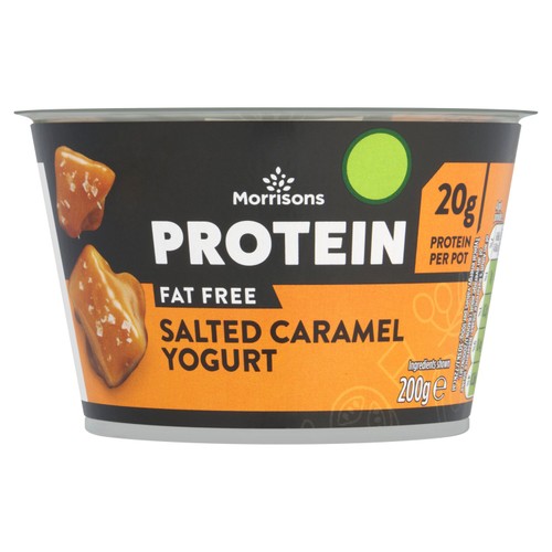 Morrisons salted caramel protein yogurt