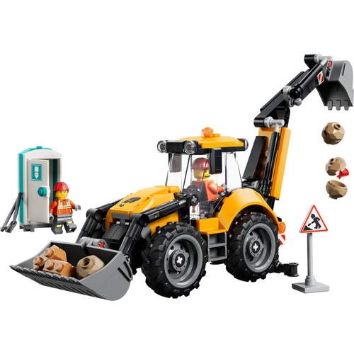 Lego City Great Vehicles Yellow Backhoe Loader 60480