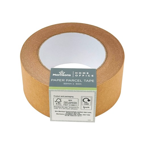 Morrisons brown paper parcel tape