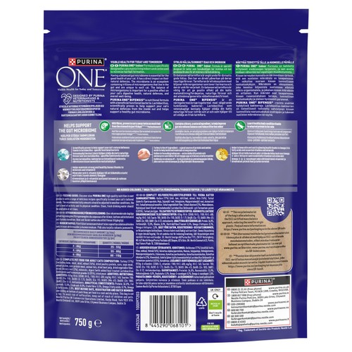 Purina ONE Indoor Cat Adult Dry Cat Food Rich In Turkey 750g