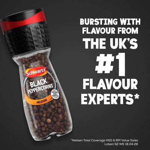 Schwartz Black Peppercorn Grinder 