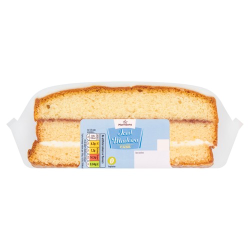Morrisons iced madeira slab cake