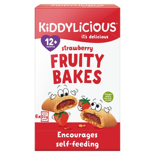 Kiddylicious Strawberry Fruity Bakes Baby Snacks