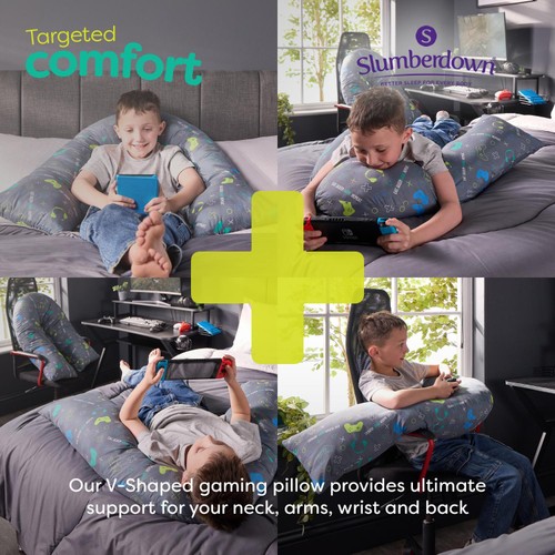Slumberdown V-Shaped Gaming Support Pillow