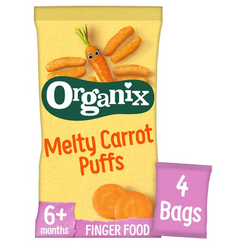  Organix Melty Carrot Puffs 7+ Months Stage 2