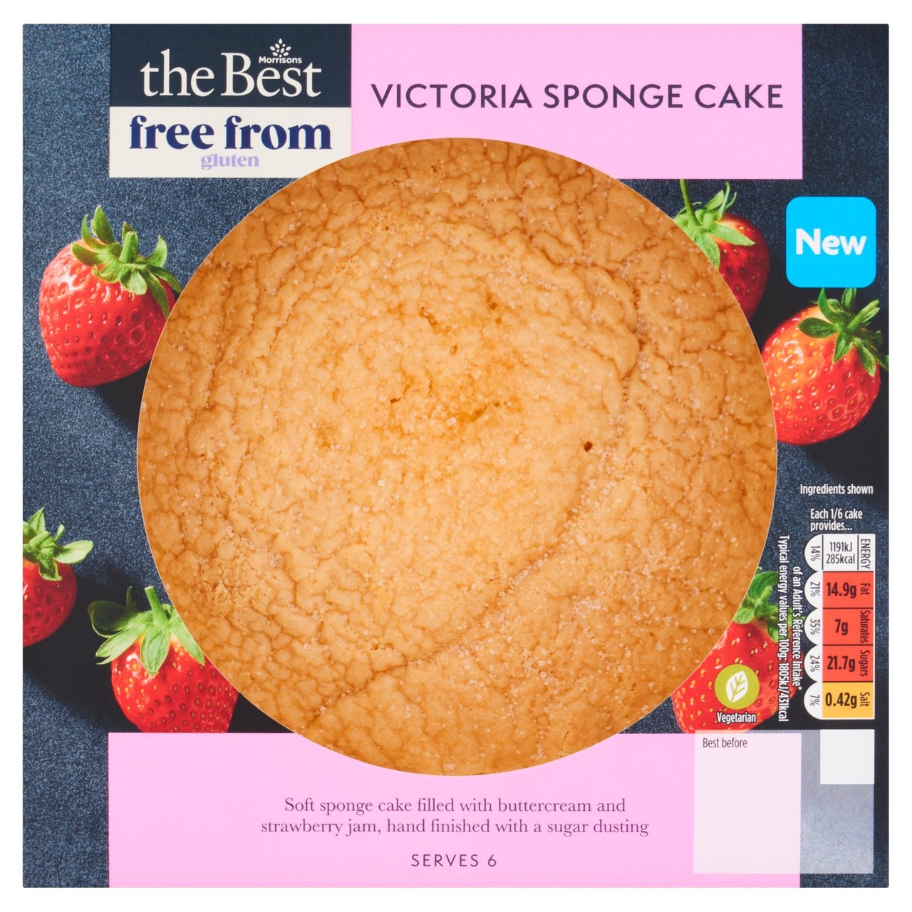 The Best Free From Victoria Sandwich Round Cake
