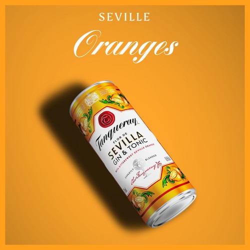 Tanqueray Flor de Sevilla Gin and Tonic 6.5% vol Premix Can