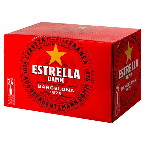 Estrella Damm Spanish Beer 24 x 330ml