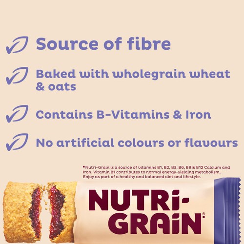 Kellogg's Nutri-Grain Blueberry Snack Bars 6 x 37g