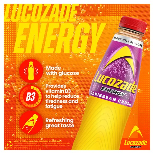 Lucozade Energy Drink Caribbean Crush 4x380ml