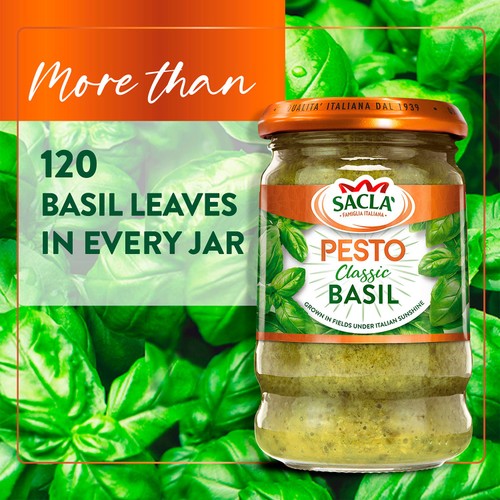 Sacla' Classic Basil Pesto 190g