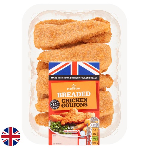 Morrisons British Breaded Chicken Goujons 270g