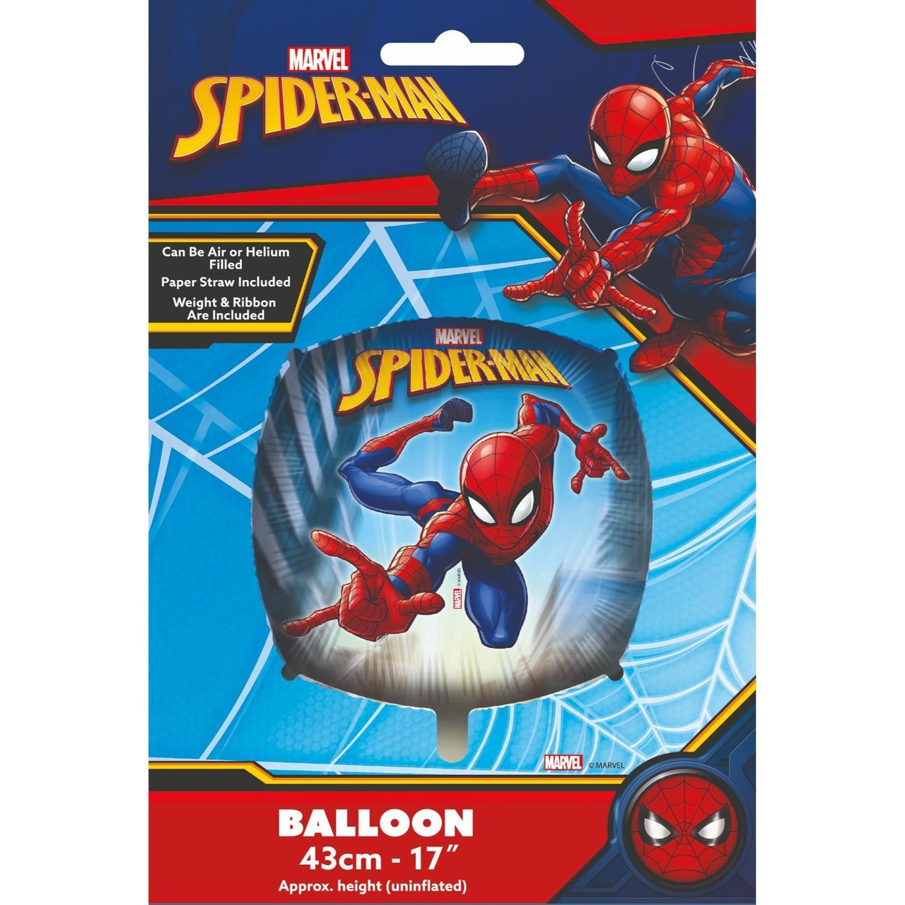 Procos Marvel Spiderman Square Shaped Foil Balloon