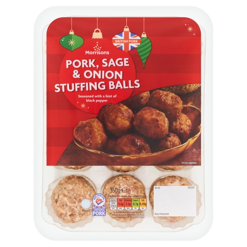 Morrisons Pork, Sage & Onion Stuffing Balls 350g