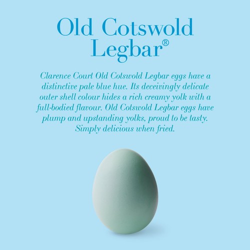 Clarence Court Assorted Cotswold Legbar Eggs 6 pack