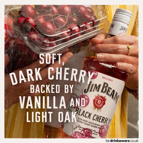 Jim Beam Black Cherry Kentucky Bourbon Whiskey  70cl