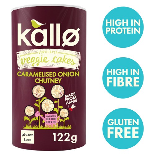 Kallo Veggie Cakes Caramelised Onion Chutney