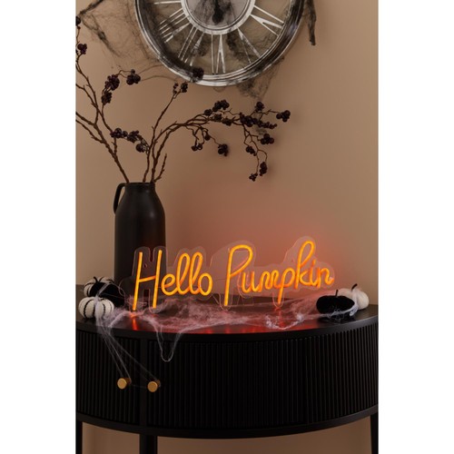 Morrisons Halloween Hello Pumpkin Neon Sign