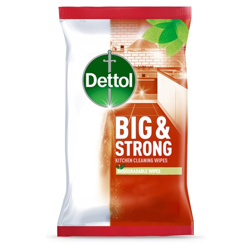 Dettol Big & Strong Antibacterial Kitchen Cleaning 25 XL Wipes