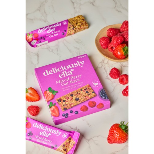 Deliciously Ella Mixed Berry Oat Bars Multipack 3x50g