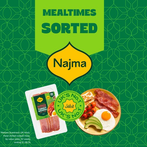 Najma Halal Smoked Beechwood Turkey Rashers 130g