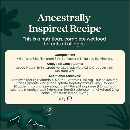 Untamed Wild Tuna In Gravy Cat Food 75g