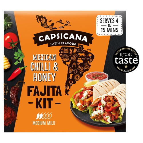 Capsicana Mexican Chilli & Honey Fajita Kit 