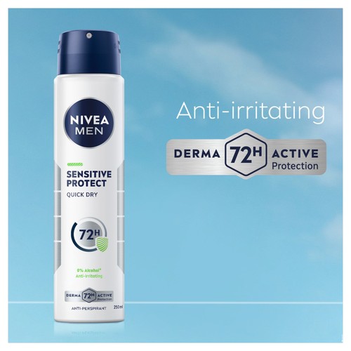 NIVEA MEN Sensitive Protect 72h Anti-Perspirant Deodorant Spray