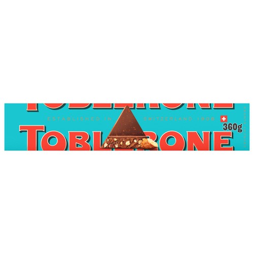 Toblerone Crunchy Almonds Chocolate With Honey & Almond Nougat Bar 340g