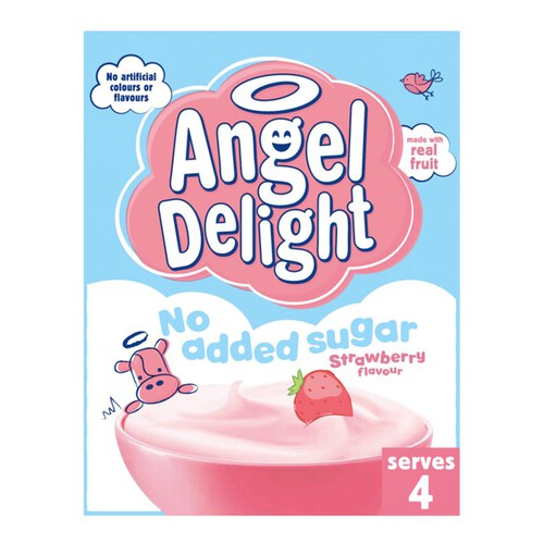 Angel Delight Strawberry Flavour No Added sugar Instant Dessert