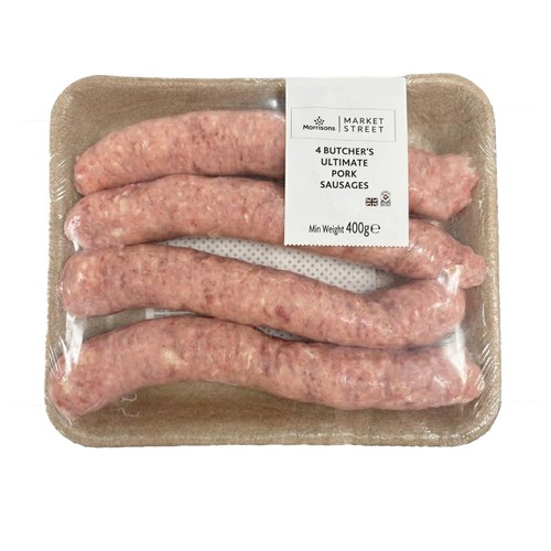 Morrisons British Butchers Ultimate Pork Sausages 4 Pack 432g