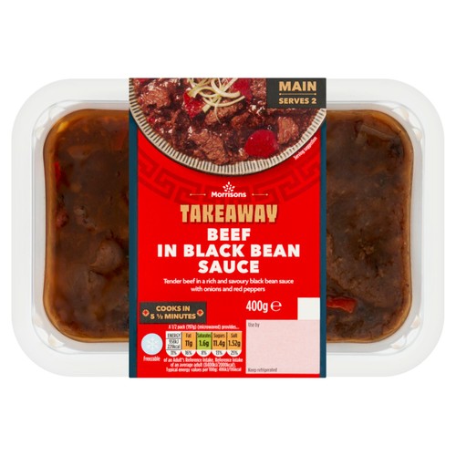 Morrisons Takeaway Beef In Black Bean Sauce   400g