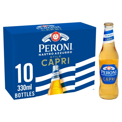 Peroni Nastro Azzurro Stile Capri Beer Lager Bottles