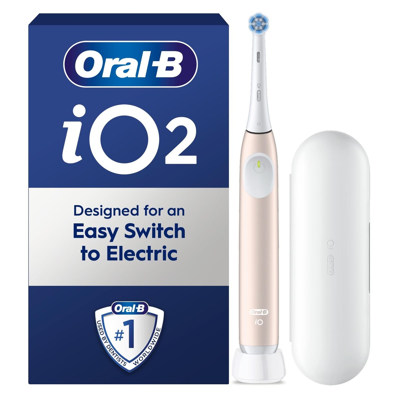 Oral-B iO2 Calm Pink Electric Toothbrush + Travel Case