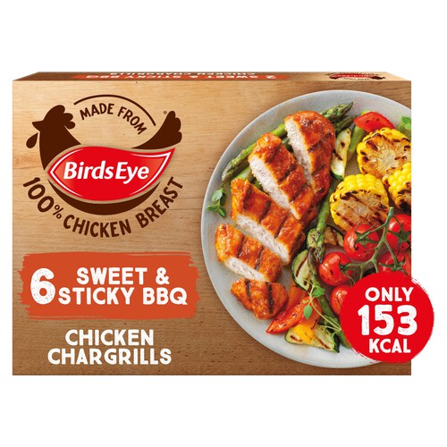 Birds Eye 6 Sweet & Sticky Bbq Chicken Chargrills 