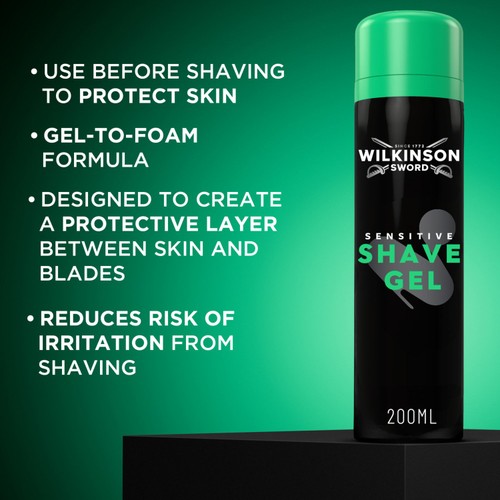 Wilkinson Sword Masterful Shave Sensitive Shave Gel 200ml