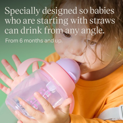Tommee Tippee 1x Insulated Active Straw Cup, 12 Months+, Assorted Colours