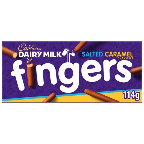 Cadbury Dairy Milk Fingers Salted Caramel Flavour Biscuits