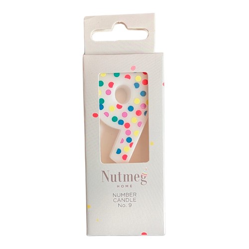 Nutmeg Spot Number Candle No.9