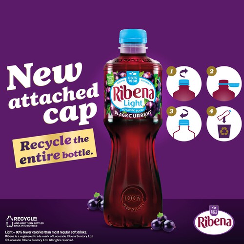 Ribena Blackcurrant Juice Drink No Added Sugar 