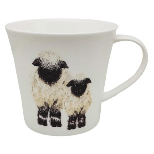 Nutmeg Home Bone China Sheep Duo Mug