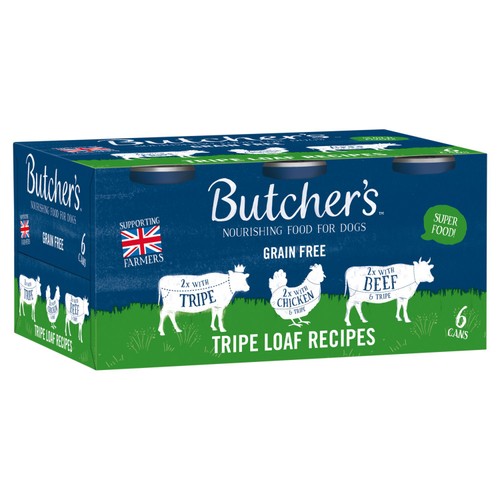 Butcher's Tripe Loaf Recipes Dog Food Tins
