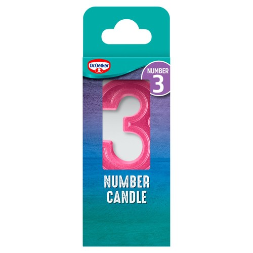 Dr. Oetker Number 3 Candle