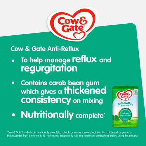 Cow & Gate Anti-Reflux Baby Milk Formula From Birth