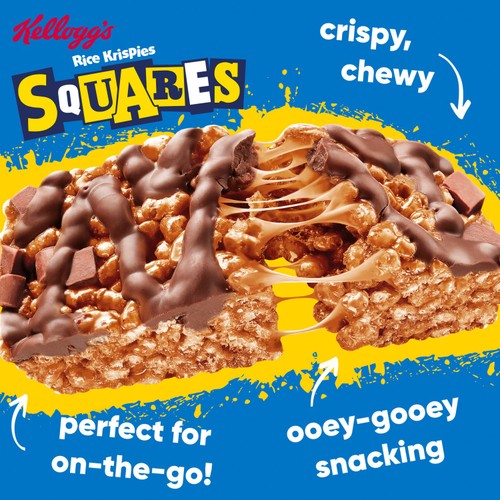 Kellogg's Rice Krispies Squares Curious Caramel & Chocolate Snack Bars