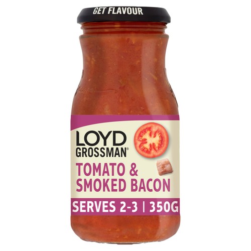 Loyd Grossman Tomato & Smoked Bacon Pasta Sauce 350g