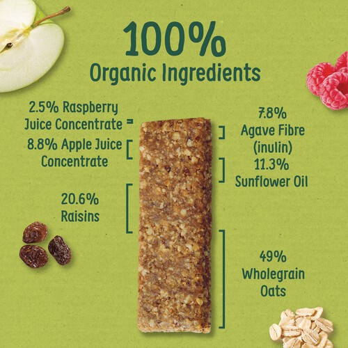 Organix Raspberry & Apple Soft Oaty Bars