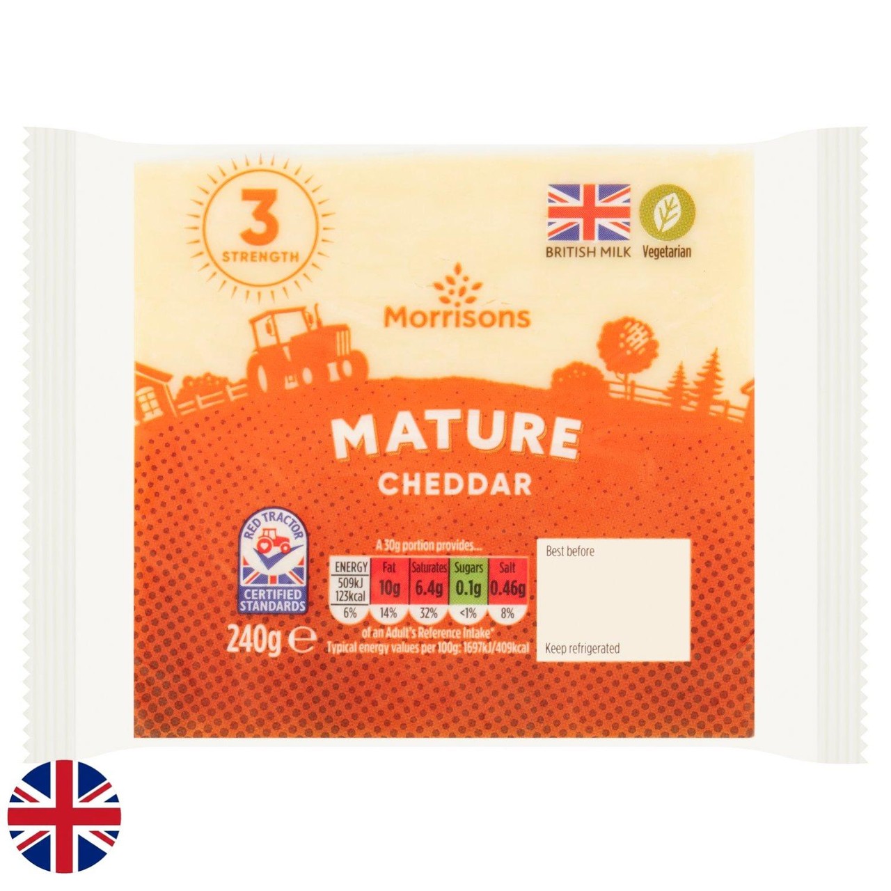 Morrisons British Mature Cheddar 240g